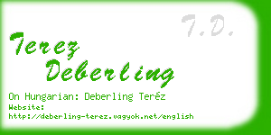 terez deberling business card